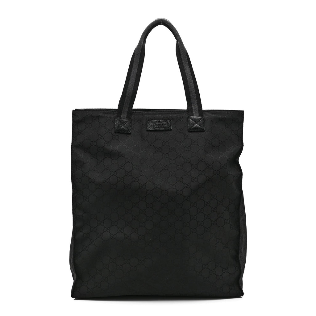 Nylon Monogram Vertical Tote Black