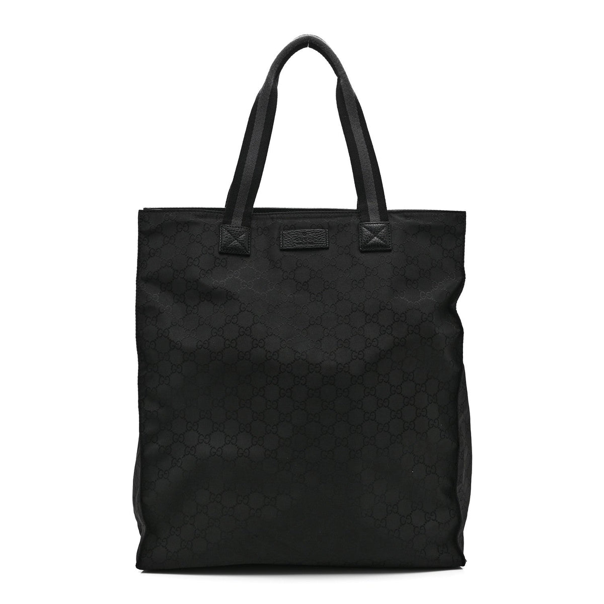 Nylon Monogram Vertical Tote Black