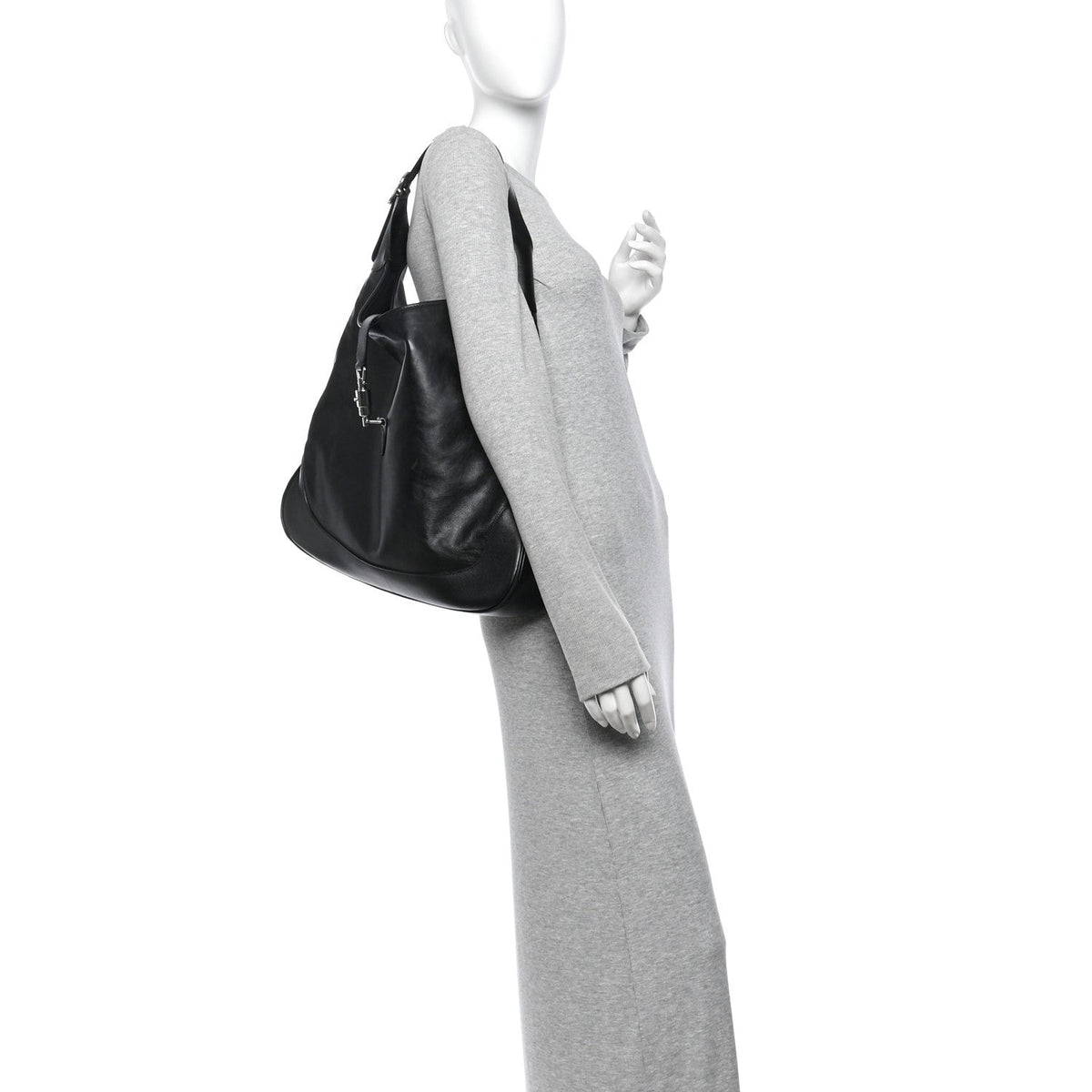 Calfskin Large Jackie 1961 Shoulder Bag Black