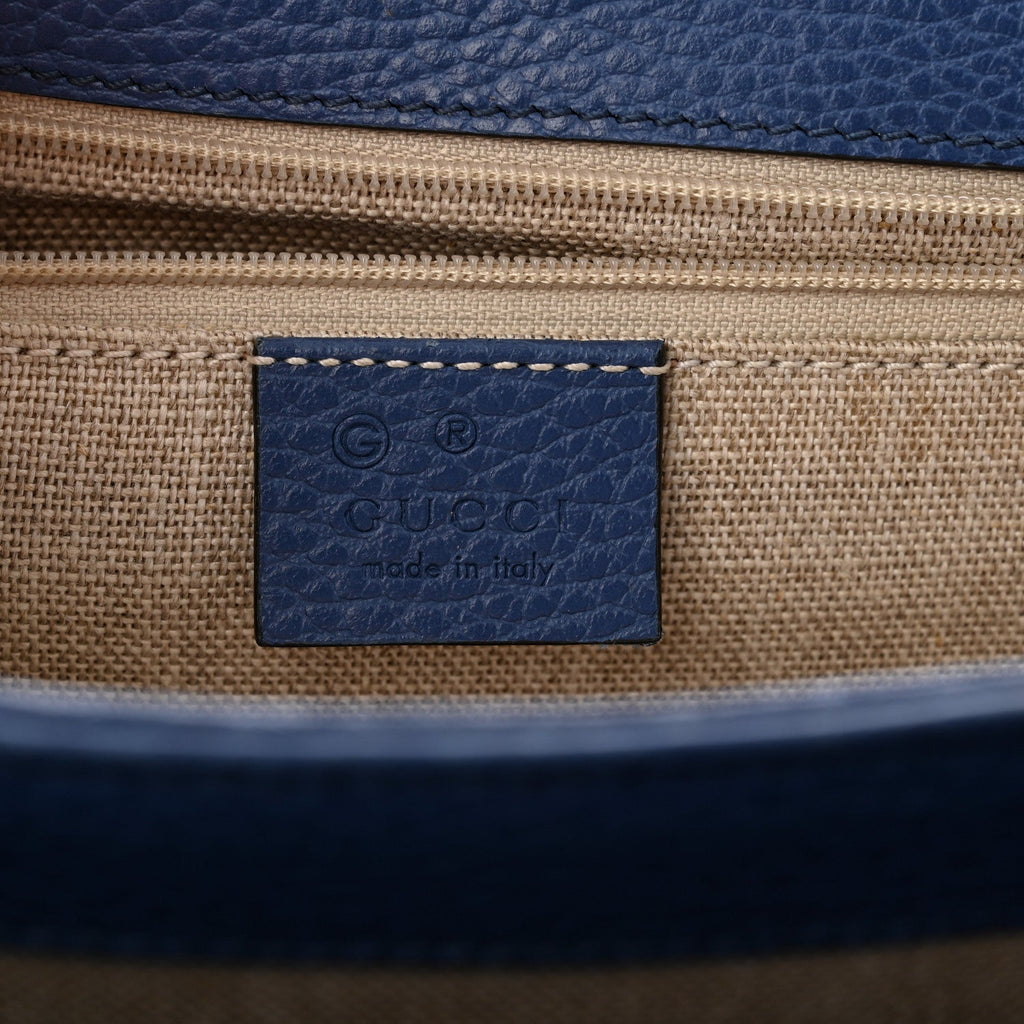 Dollar Calfskin Interlocking G Shoulder Bag  Caspian