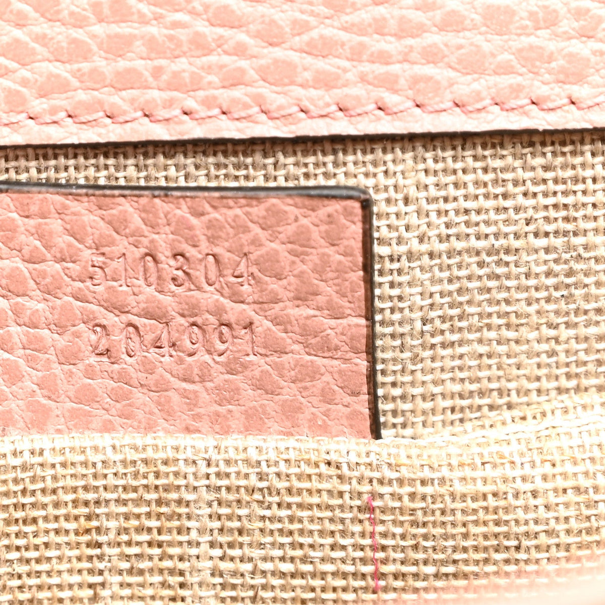 Dollar Calfskin Small Interlocking G Shoulder Bag Soft Pink