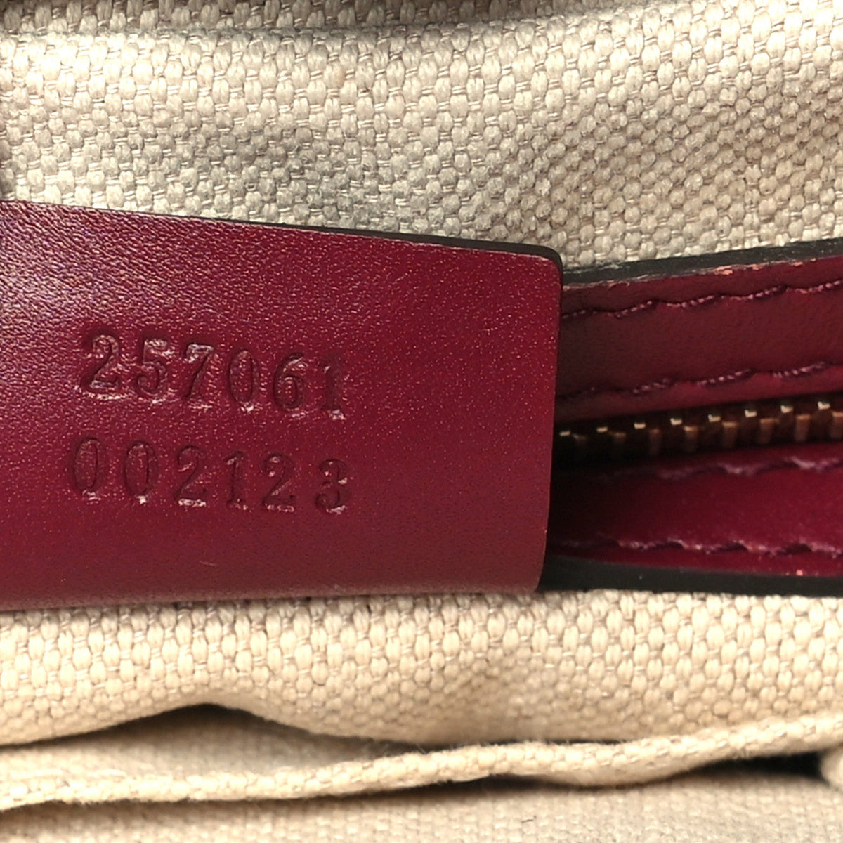 Monogram Web Medium Mayfair Tote Cherry