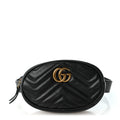 Calfskin Matelasse GG Marmont Belt Bag 85 34 Black