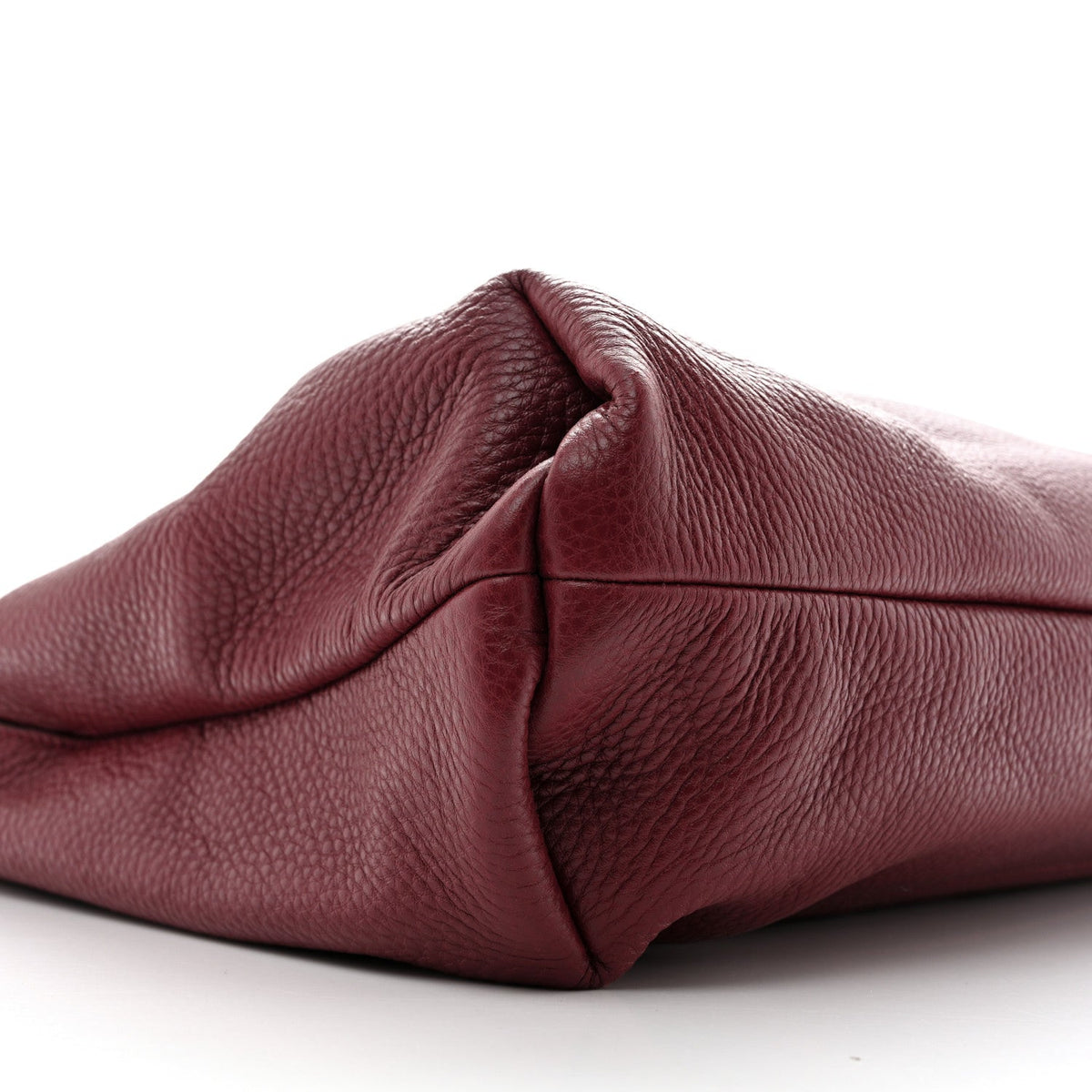Grained Calfskin Softbit Maxi Shoulder Bag Rosso Ancora Red