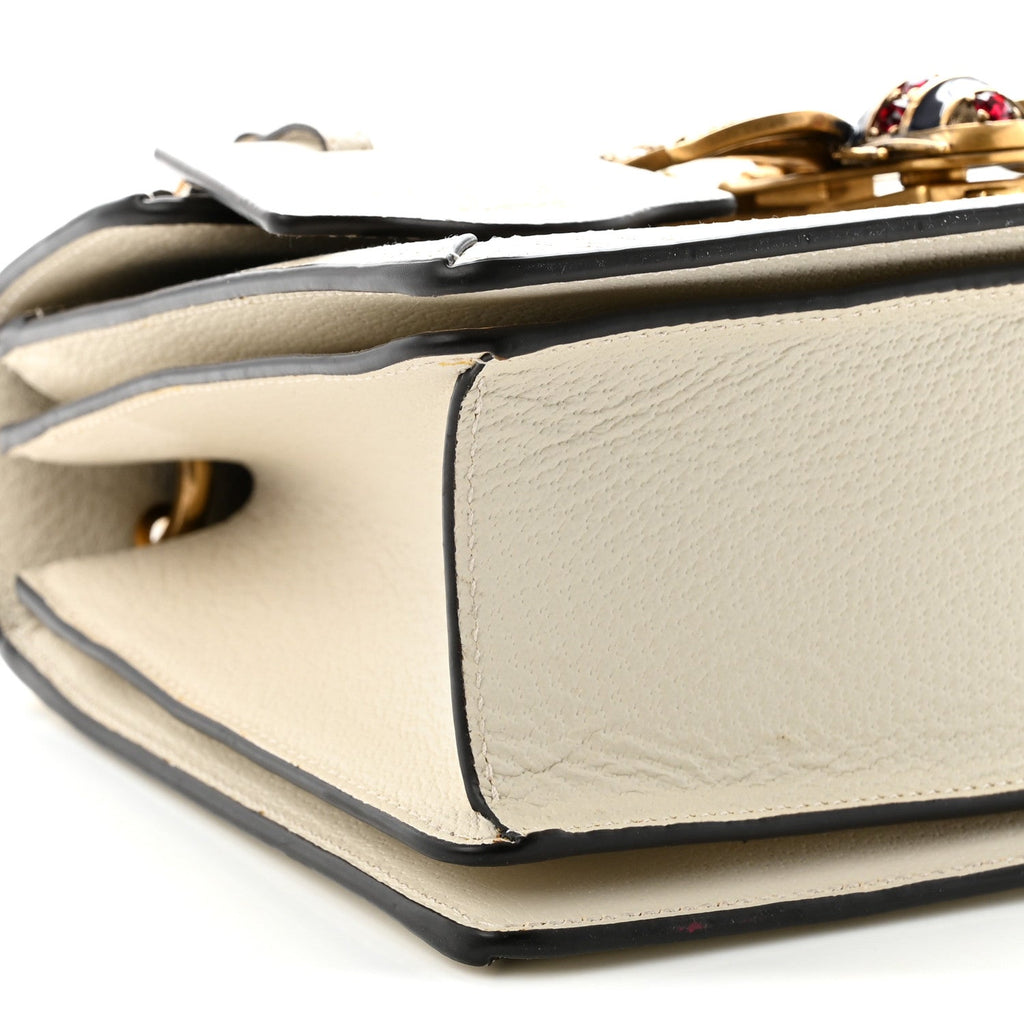 GG Supreme Monogram Small Queen Margaret Top Handle Bag White
