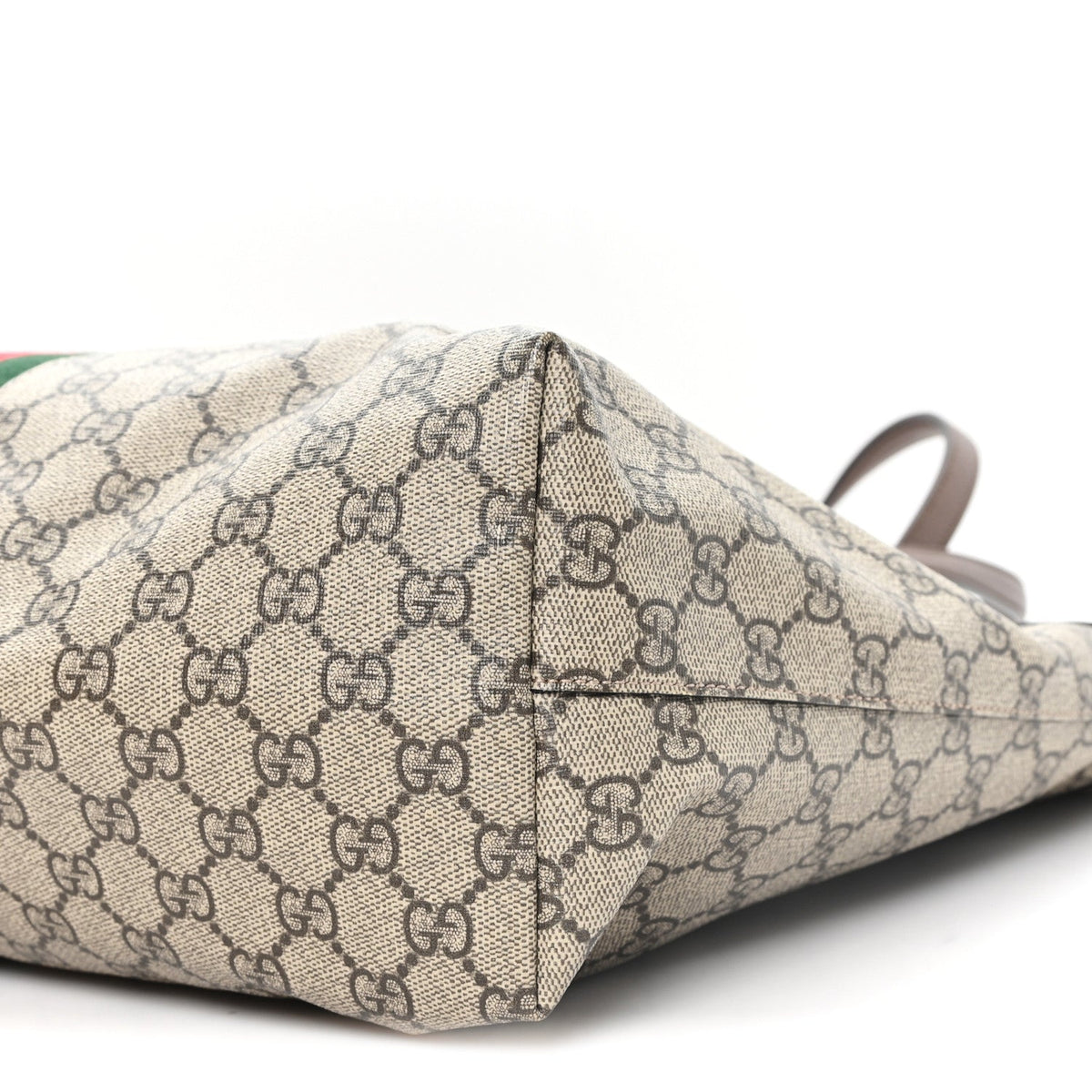 GG Supreme Monogram Medium Ophidia Shopping Tote Brown