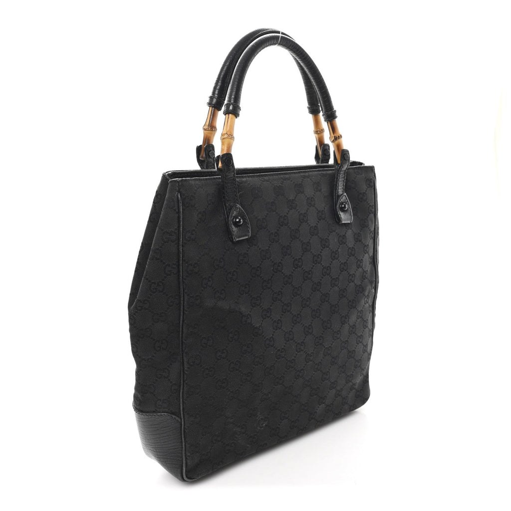 Monogram Bamboo Handle Bag Black