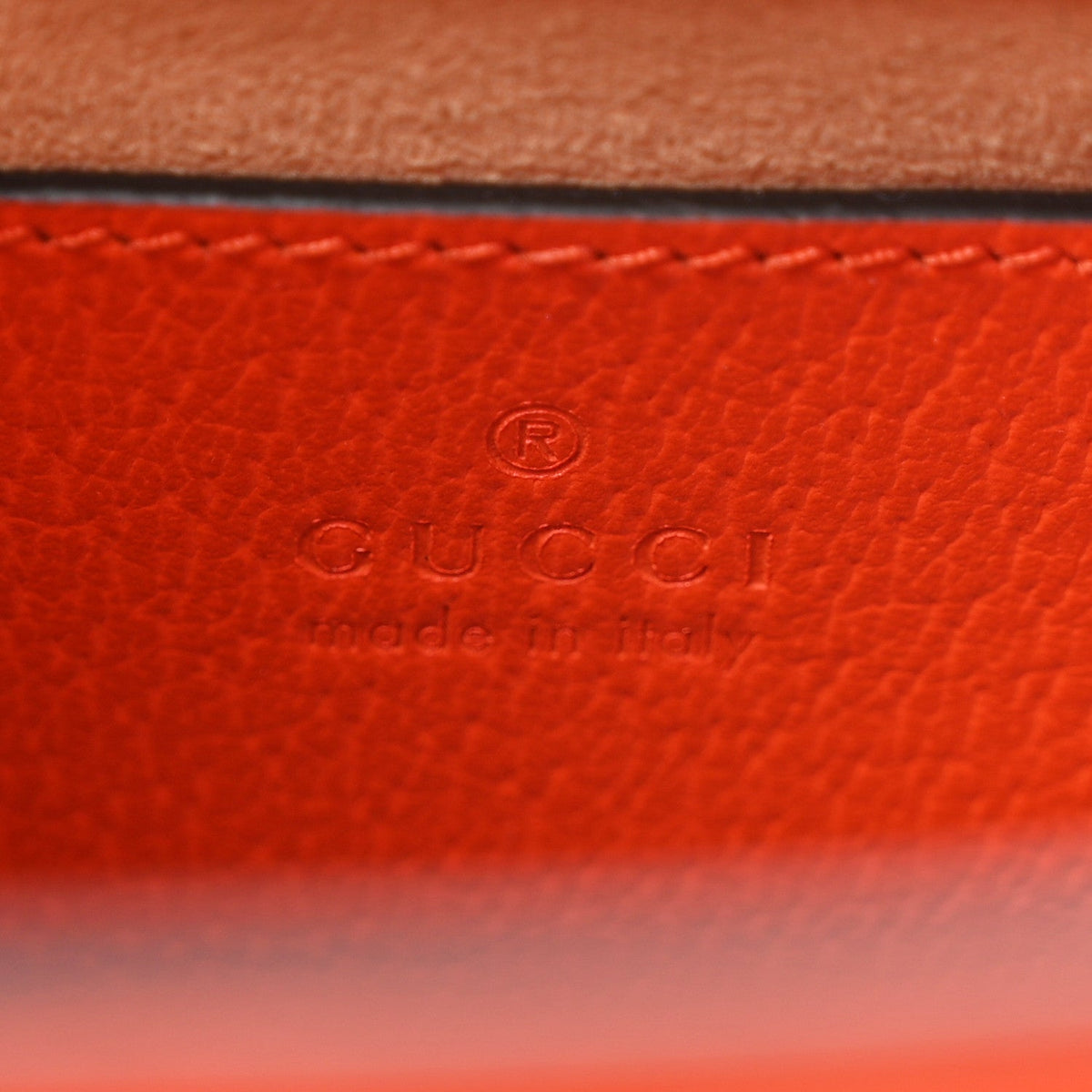 Textured Dollar Calfskin Web Mini Diana Tote Bag Deep Orange Spicy Cyclamin
