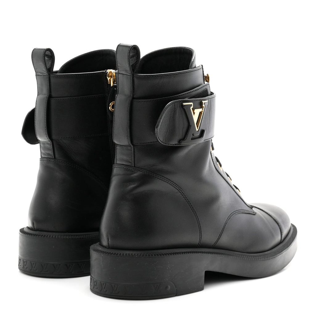 Calfskin Ranger Boots 40 Black