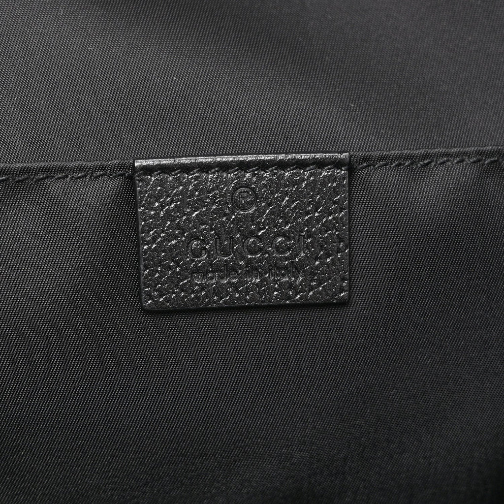 Econyl Nylon Monogram Off The Grid Drawstring Bucket Backpack Black