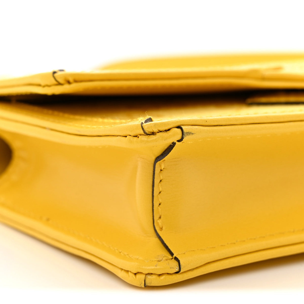 GG Monogram Scratch Lux Calfskin Mini Luce Shoulder Bag Yellow