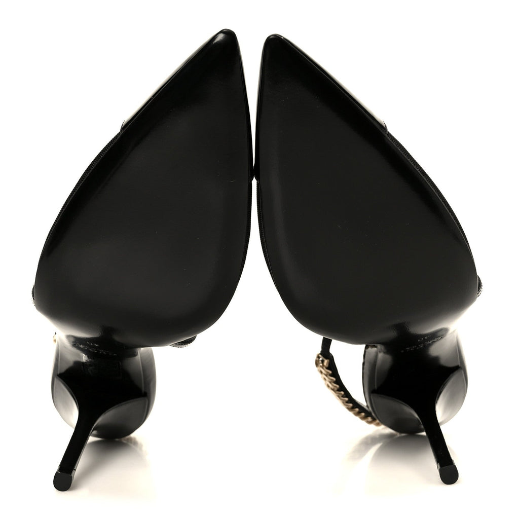 Tela Retino Patent Signoria 105mm Slingback Pumps 40 Black