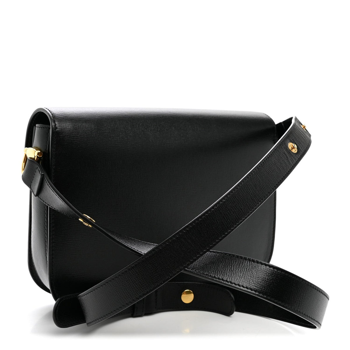 Azalea Calfskin Horsebit 1955 Shoulder Bag Black