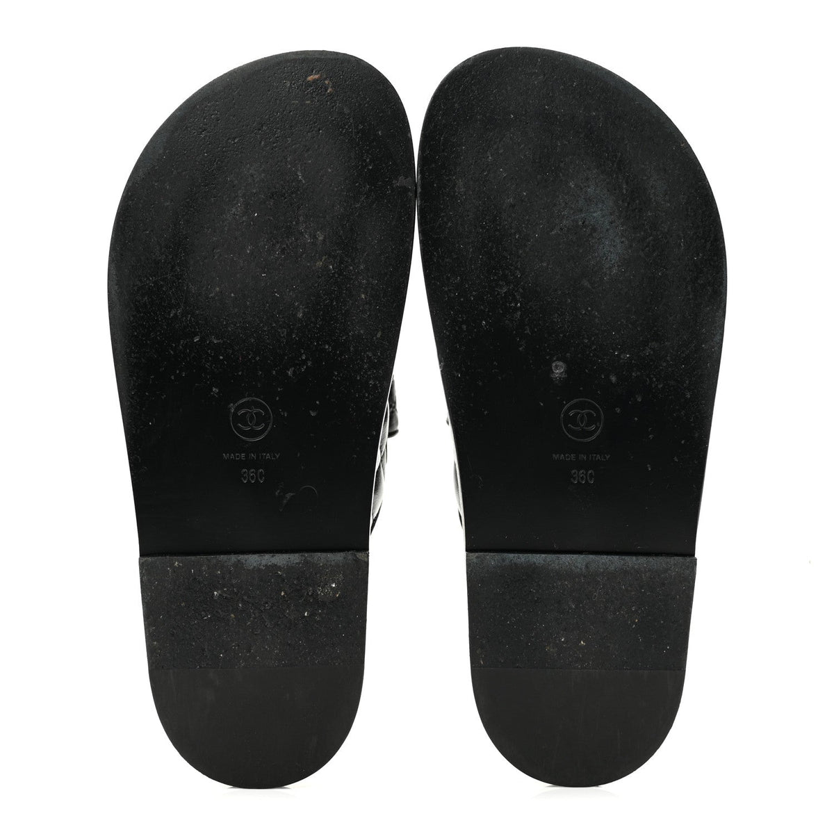 Crumpled Shiny Lambskin Velcro Dad Sandals 36 Black