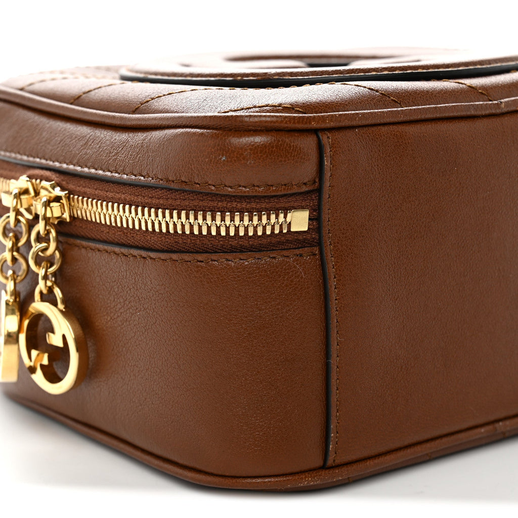 Sakai Be Green Calfskin Diagonal Stitched Blondie Top Handle Bag Cuir