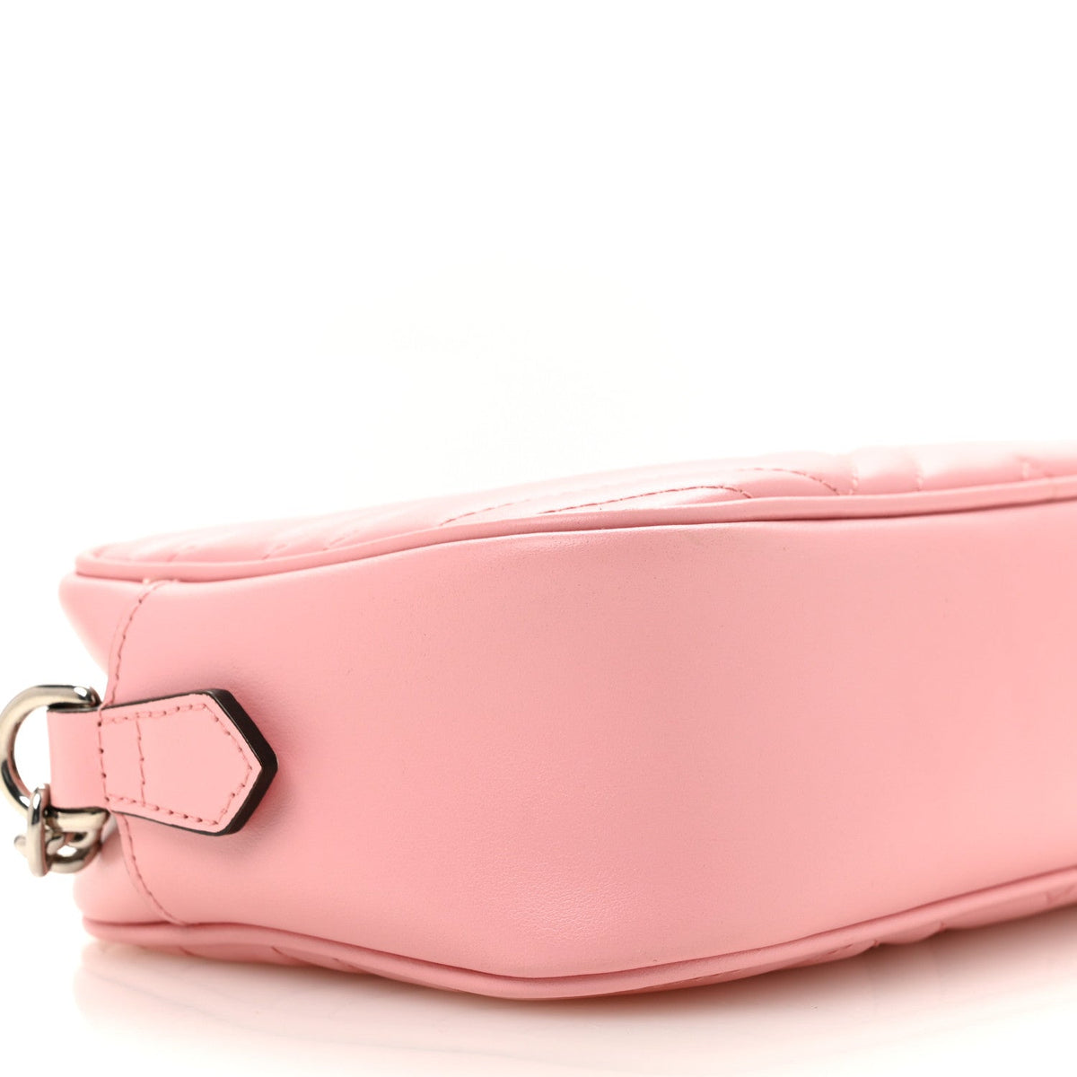Calfskin Matelasse Small GG Marmont Chain Shoulder Bag Wild Rose