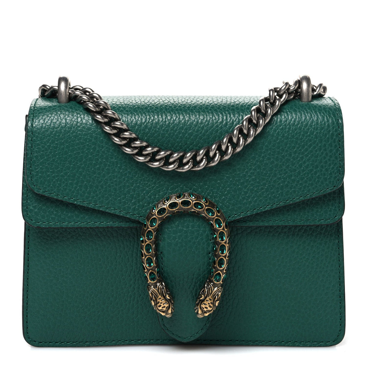 Calfskin Mini Dionysus Shoulder Bag Emerald