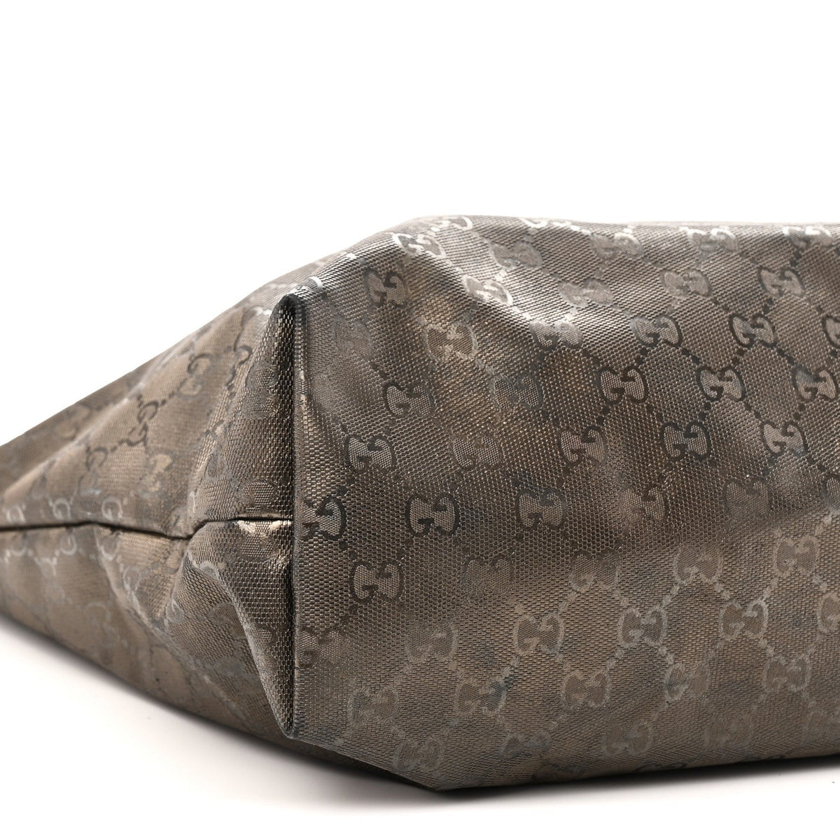 Imprime Monogram Medium Zippered Shopping Tote Pewter