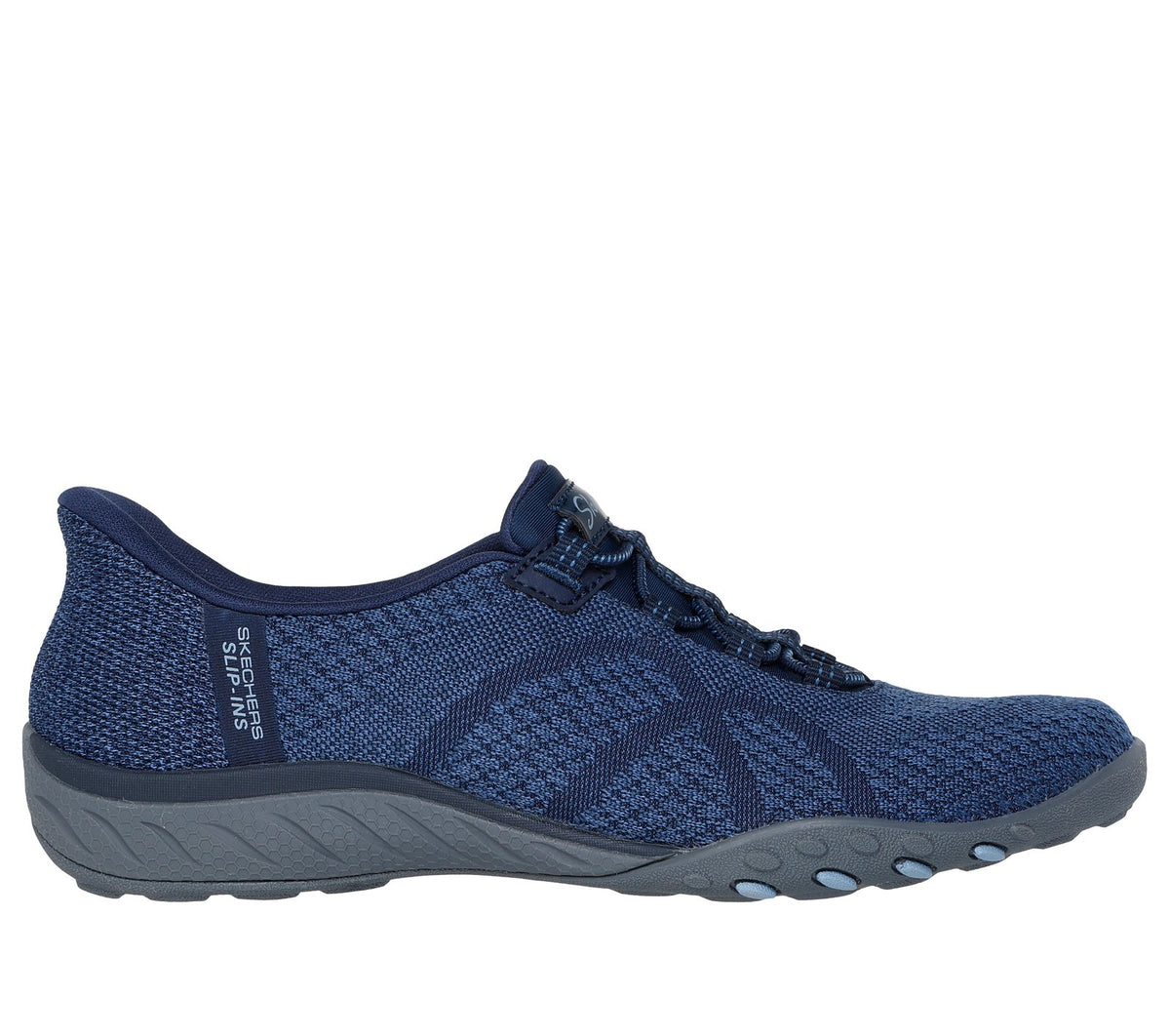 Skechers Slip-ins: Breathe-Easy - Knitty Waves, NAVY