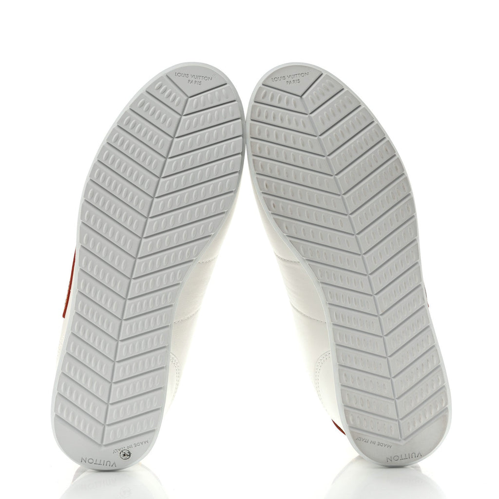 Lambskin Vachetta Mens LV Buttersoft Sneakers 10 White