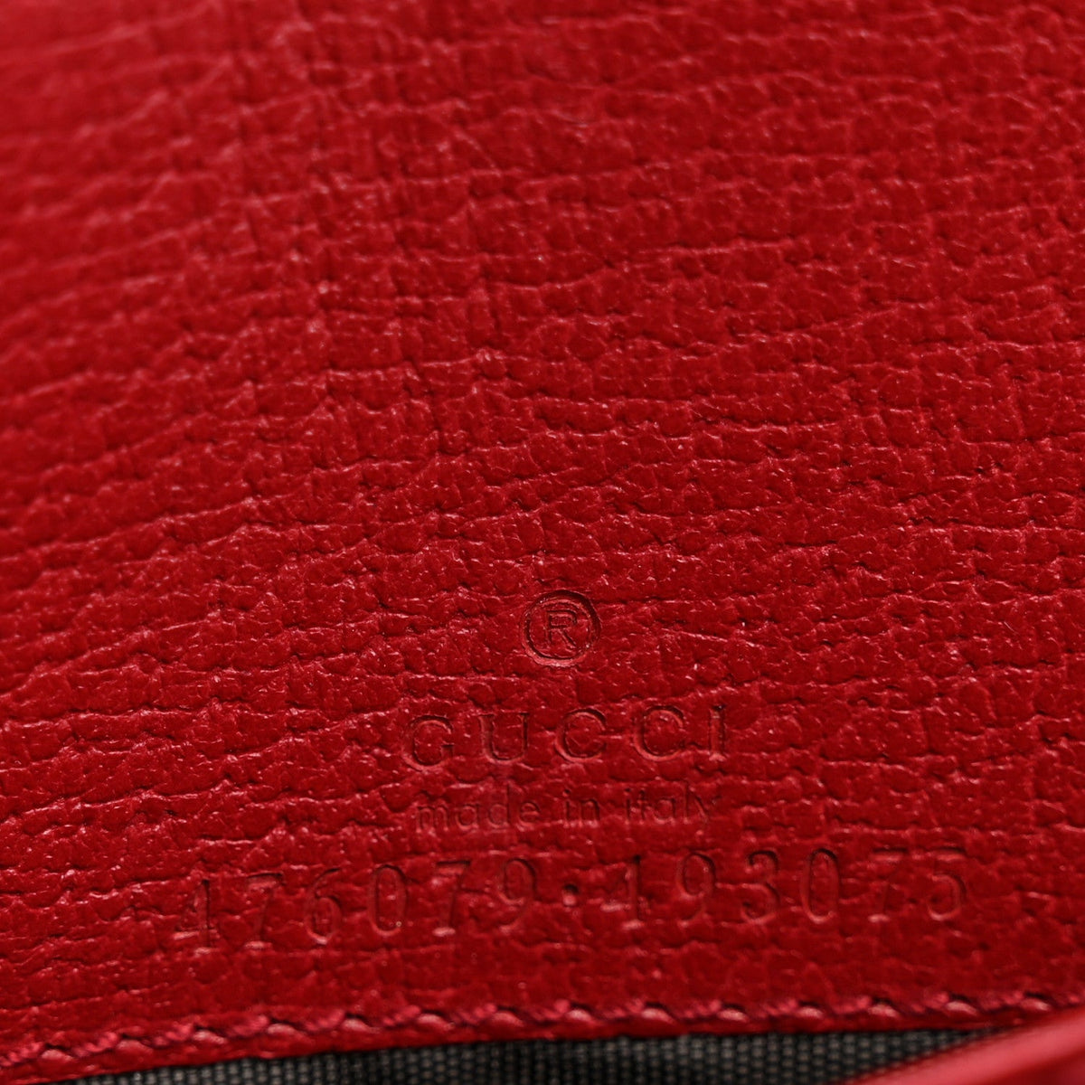 GG Supreme Monogram Web Queen Margaret Chain Wallet Red
