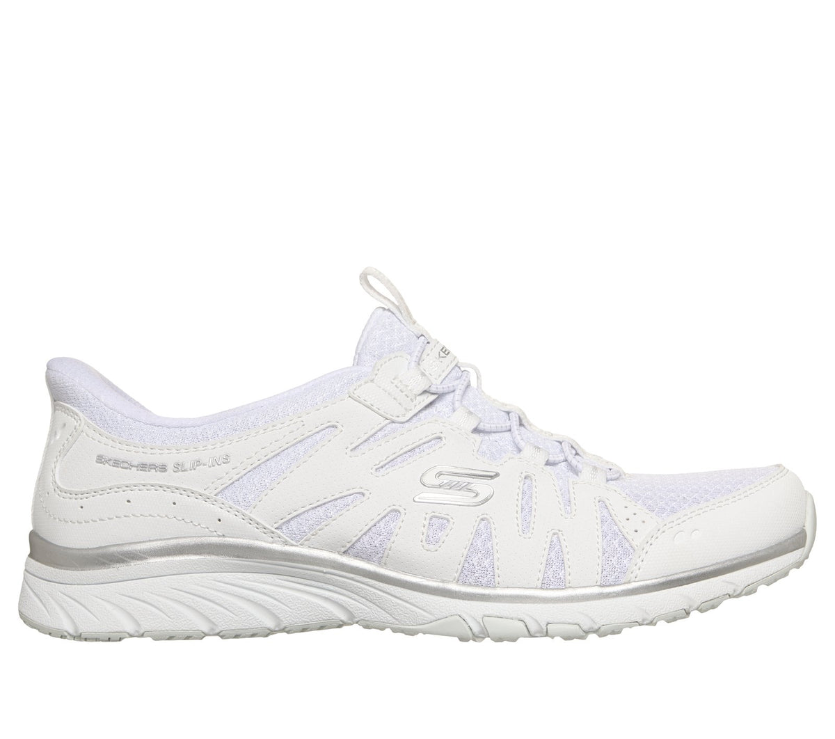 Skechers Slip-ins: Gratis Sport - Tranquil, WHITE / SILVER