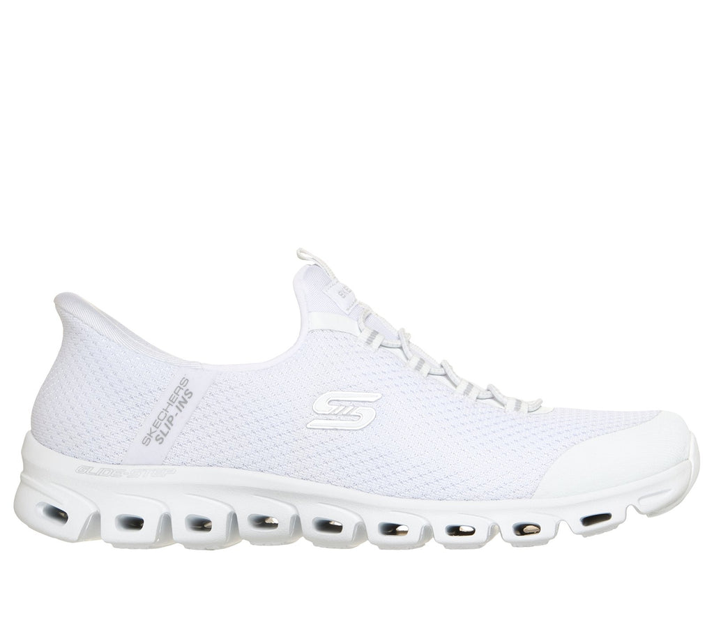 Skechers Slip-ins: Glide-Step - Pursuit, WHITE / SILVER