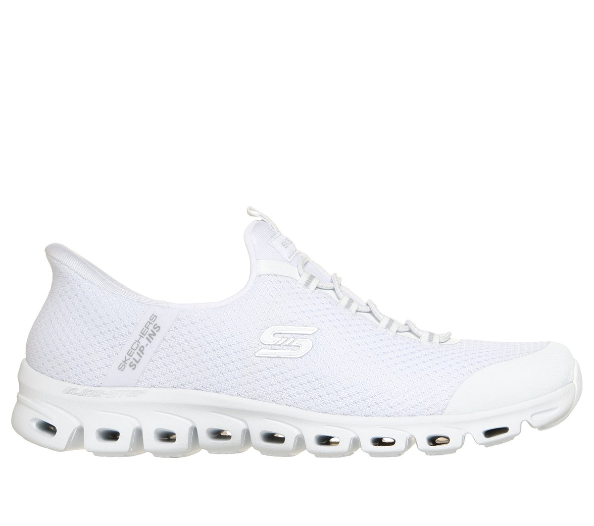 Skechers Slip-ins: Glide-Step - Pursuit, WHITE / SILVER
