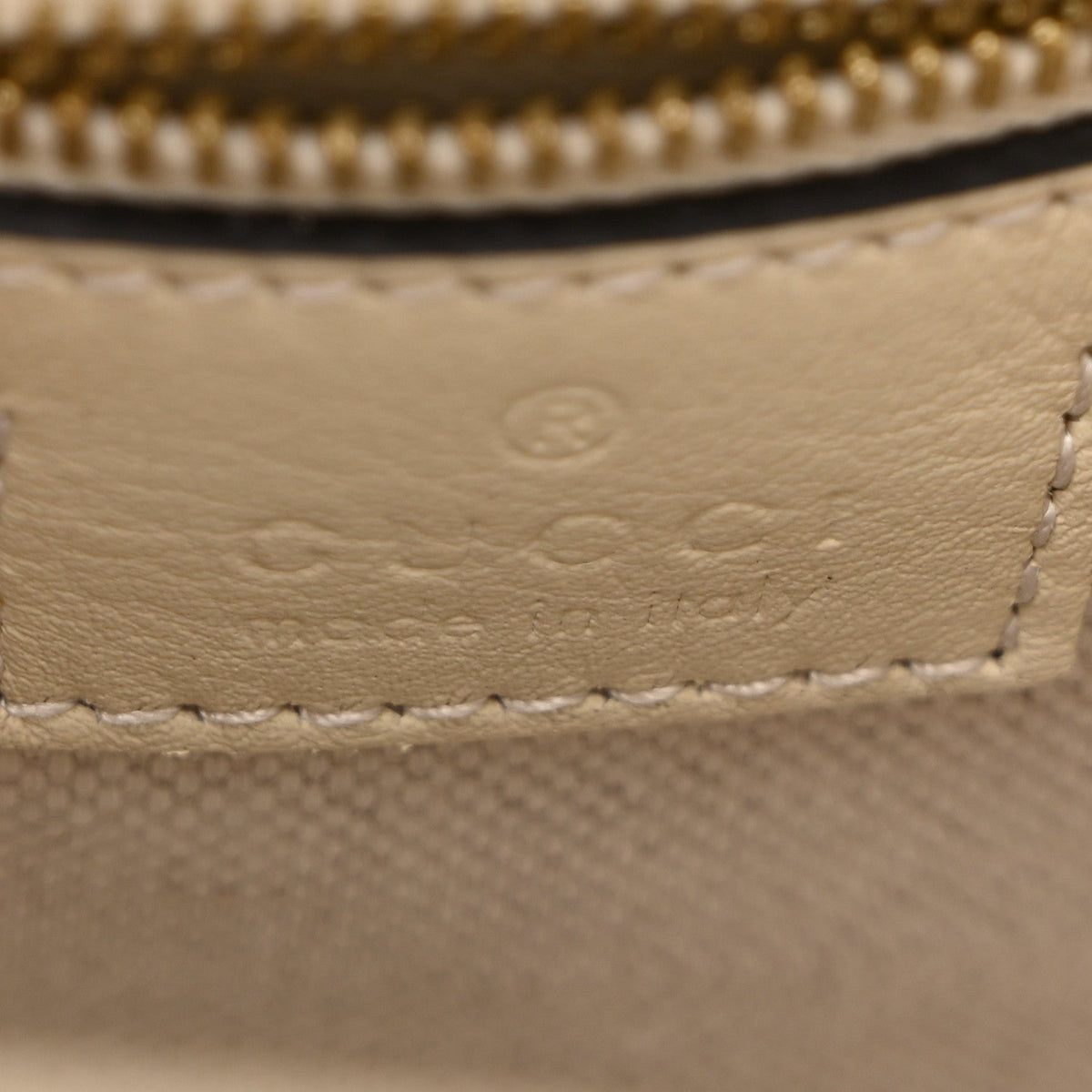 Arabella Calfskin Horsebit 73 Mini Bucket Bag White