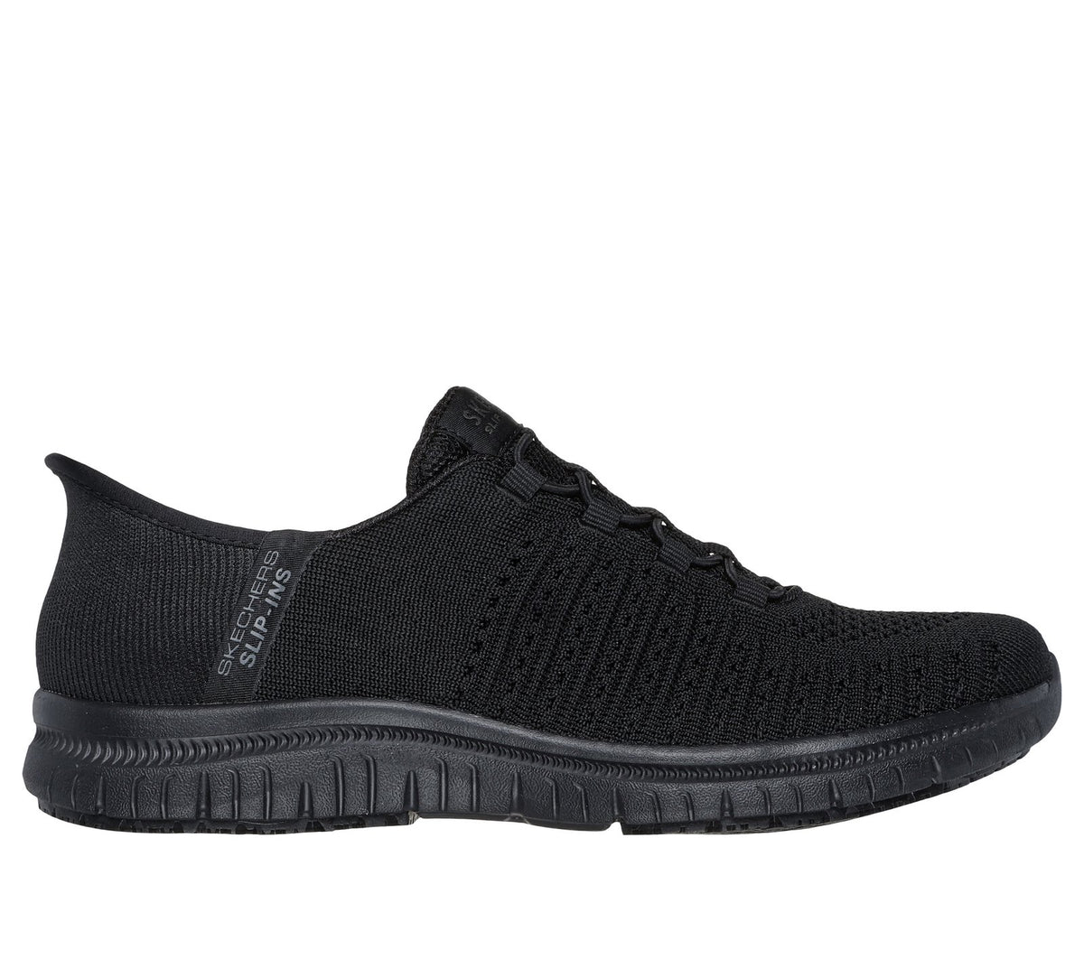 Skechers Slip-ins Work Slip-Resistant: Virtue - Valsea, BLACK