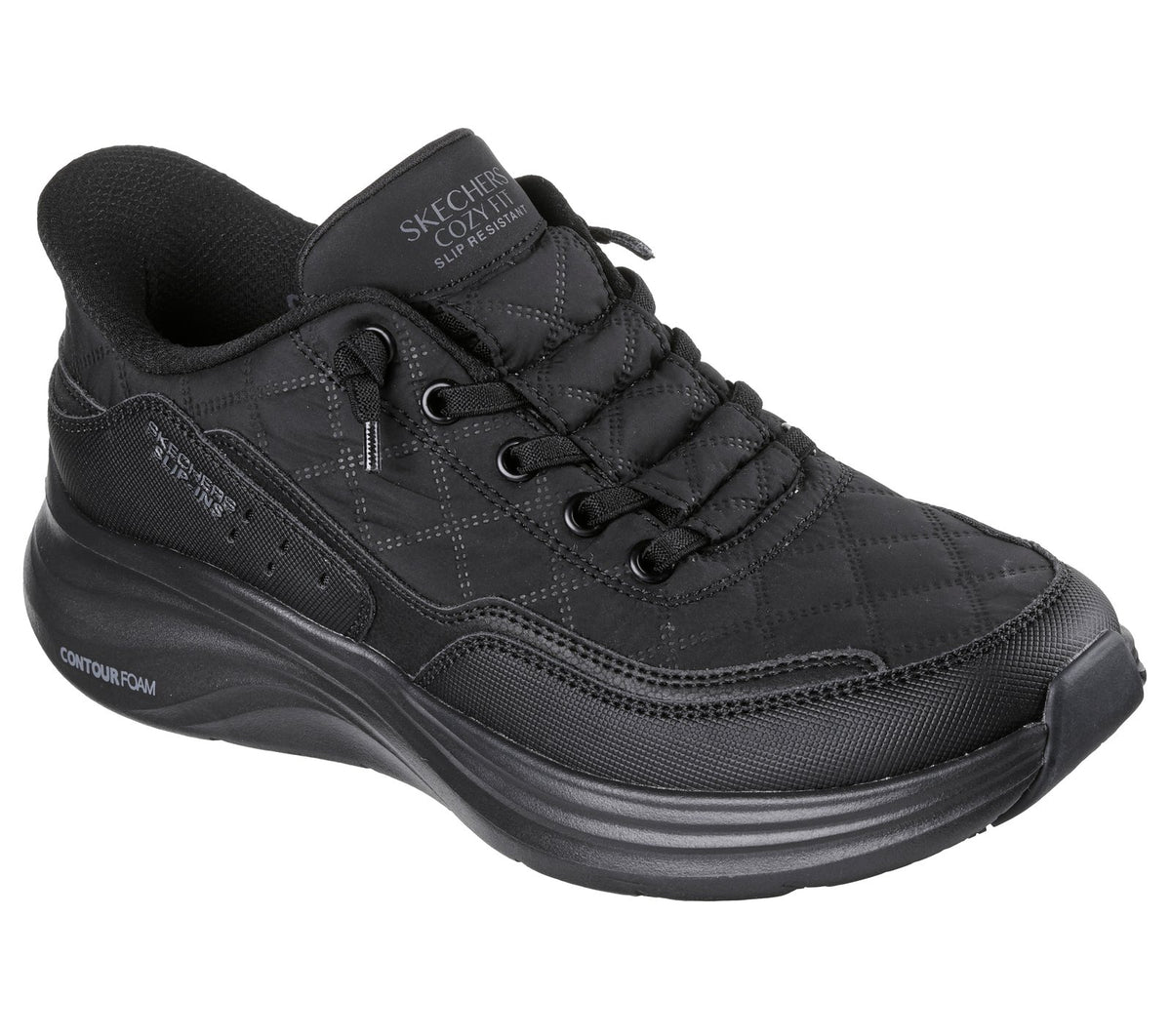 Skechers Slip-ins Work Slip-Resistant: Contour Foam - Cozy Fit