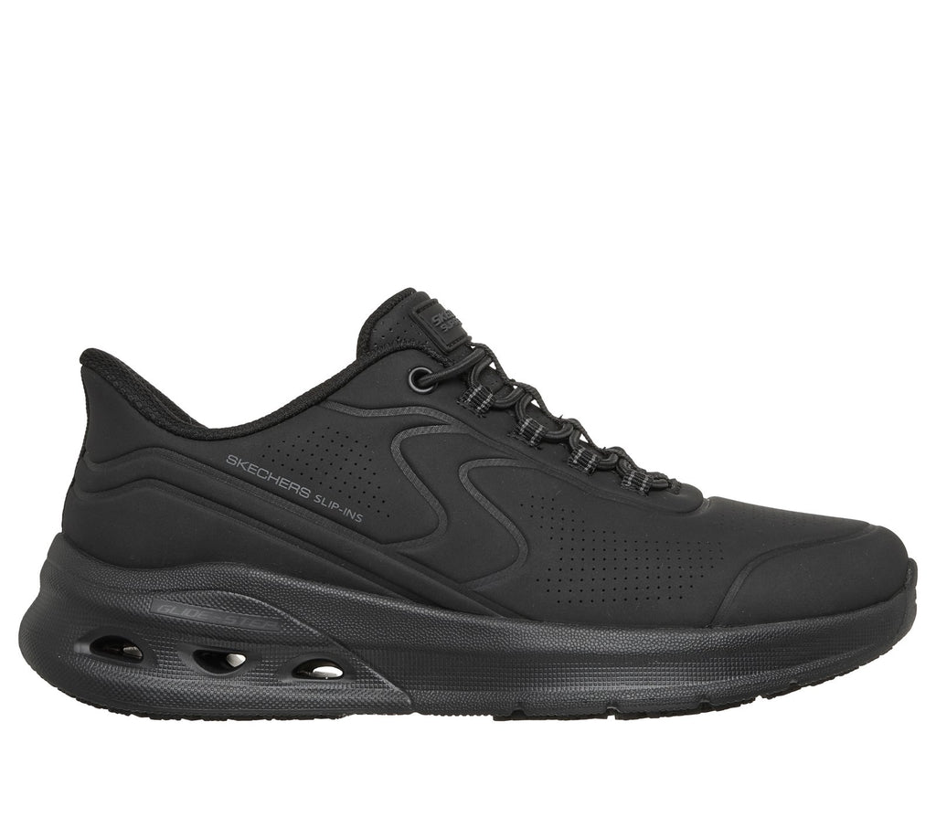 Skechers Slip-ins Work Slip-Resistant Relaxed Fit: Arc Waves 2.0, BLACK