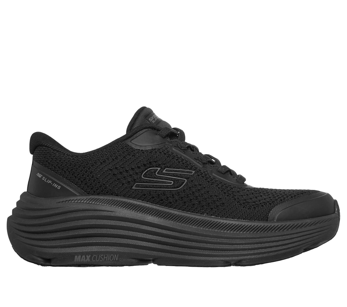Skechers Slip-ins Work Slip-Resistant: Max Cushioning Endeavour - Serlah, BLACK