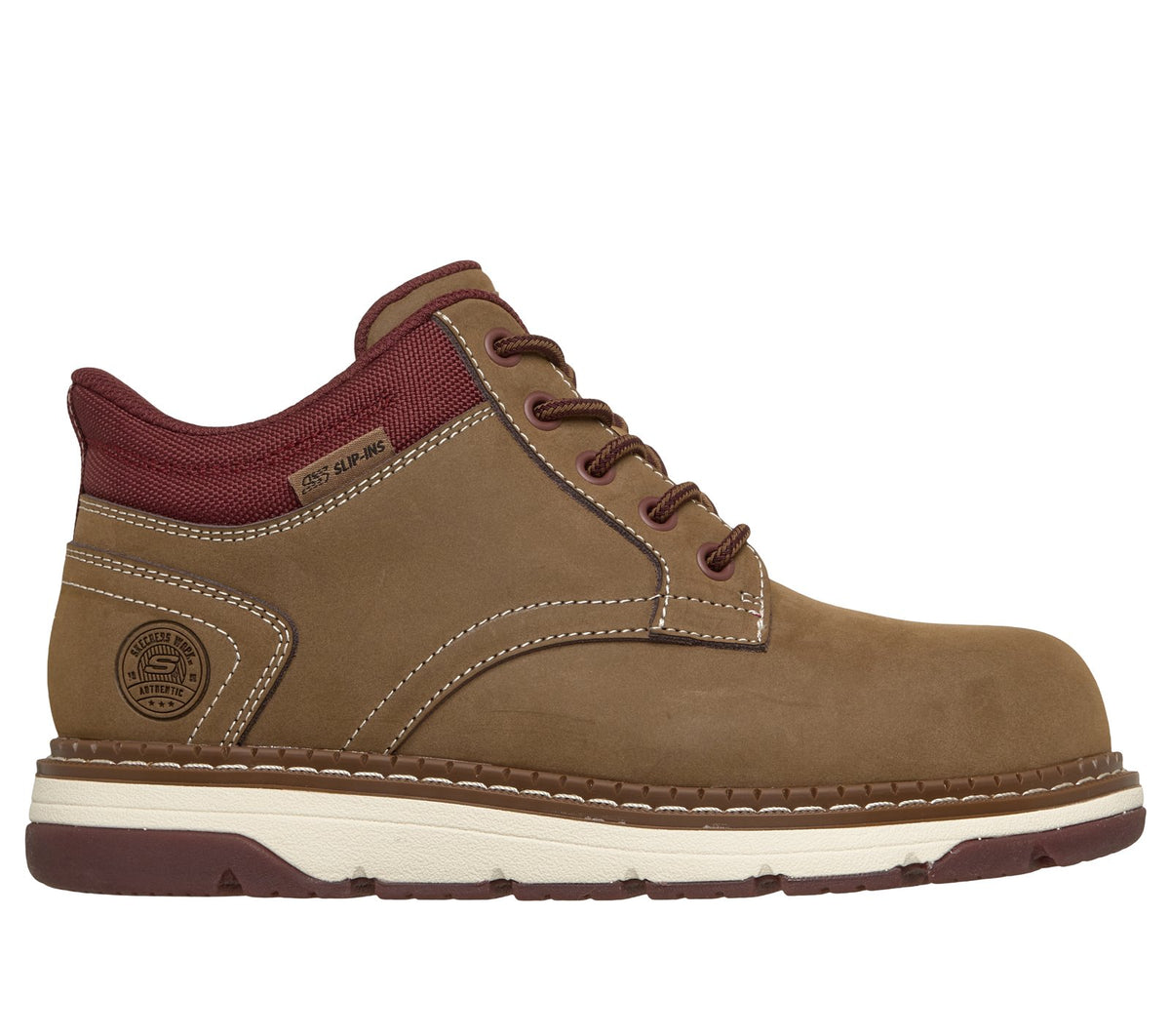 Skechers Slip-ins Work: Flex Boot Fallow, BROWN