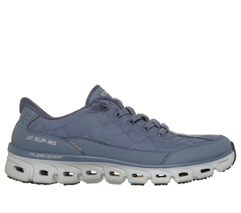 Skechers Slip-ins Work Slip-Resistant: Glide-Step - Cozy Fit Zhova, SLATE