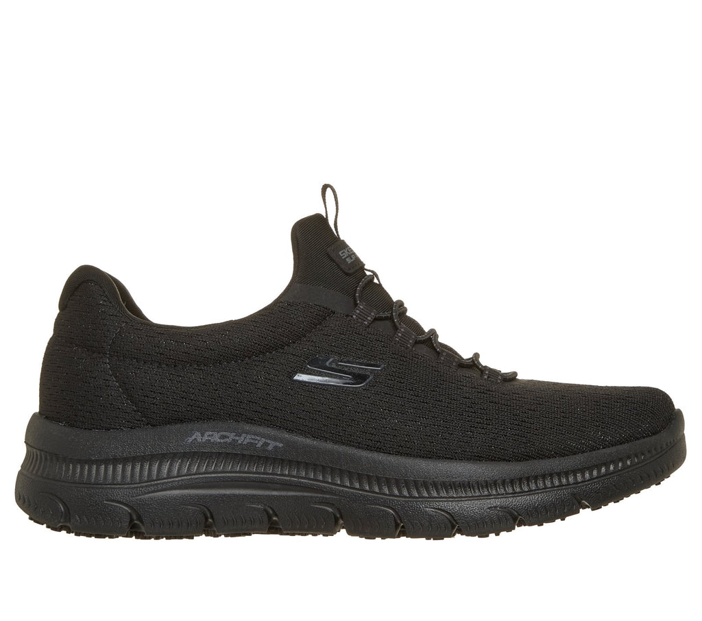 Work: Arch Fit Summits Plus Slip-Resistant, BLACK
