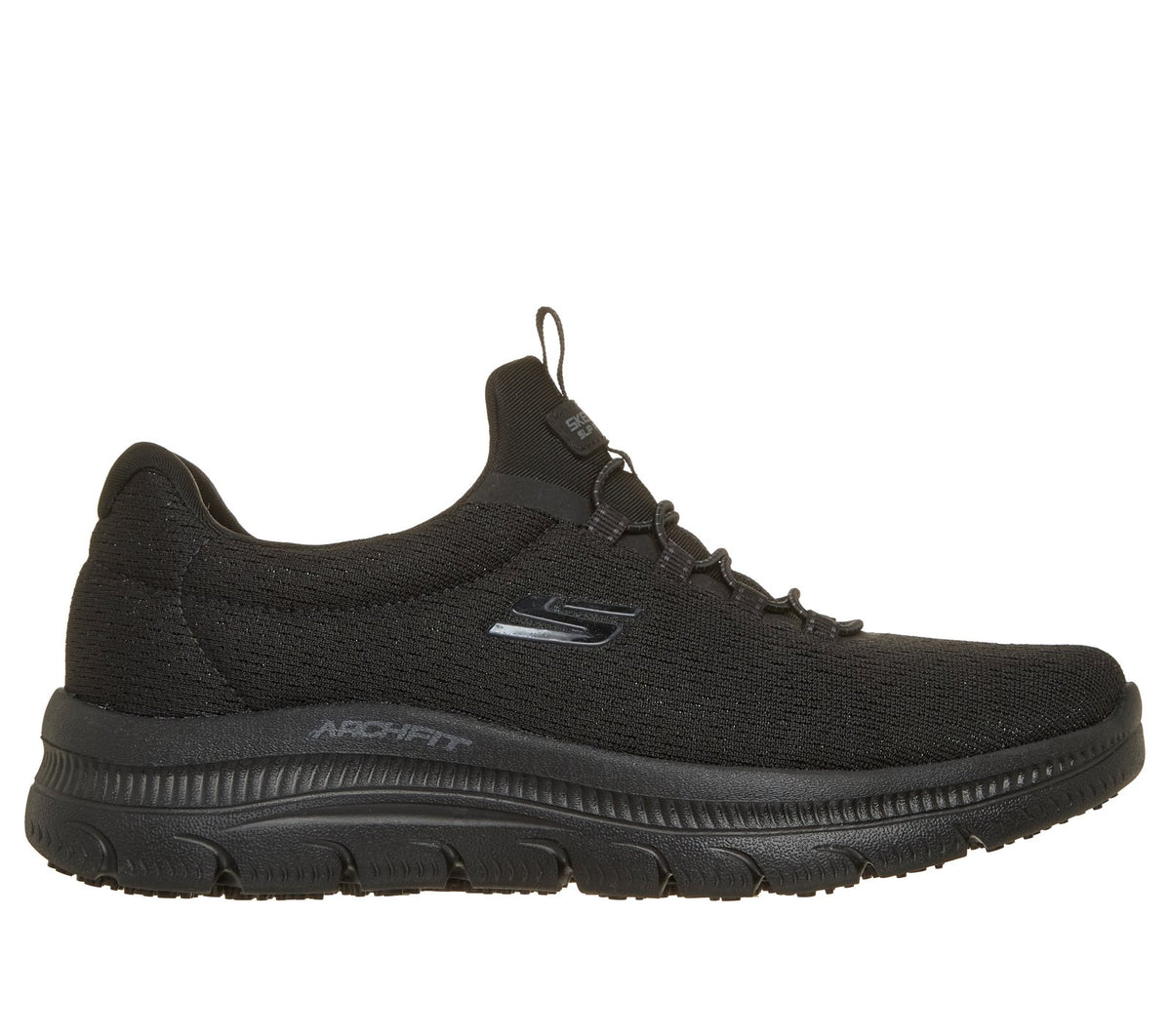 Work: Arch Fit Summits Plus Slip-Resistant, BLACK