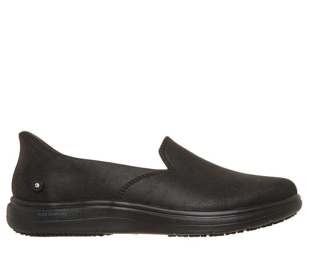 Skechers Slip-ins Work Slip-Resistant: On-The-GO Flex Radiant, BLACK
