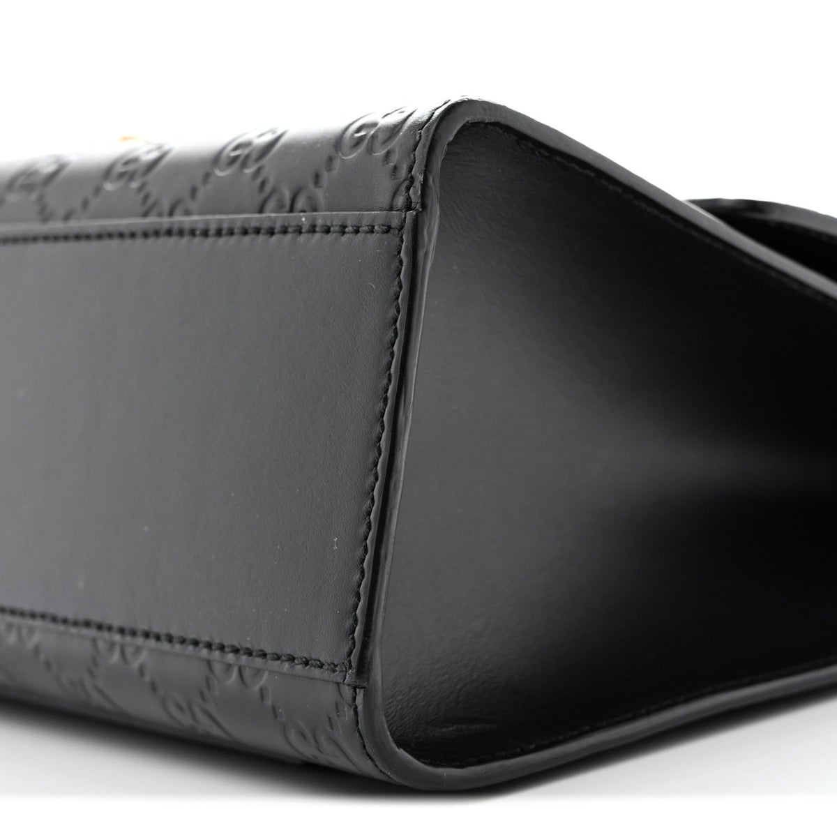 Guccissima Medium Padlock Shoulder Bag Black