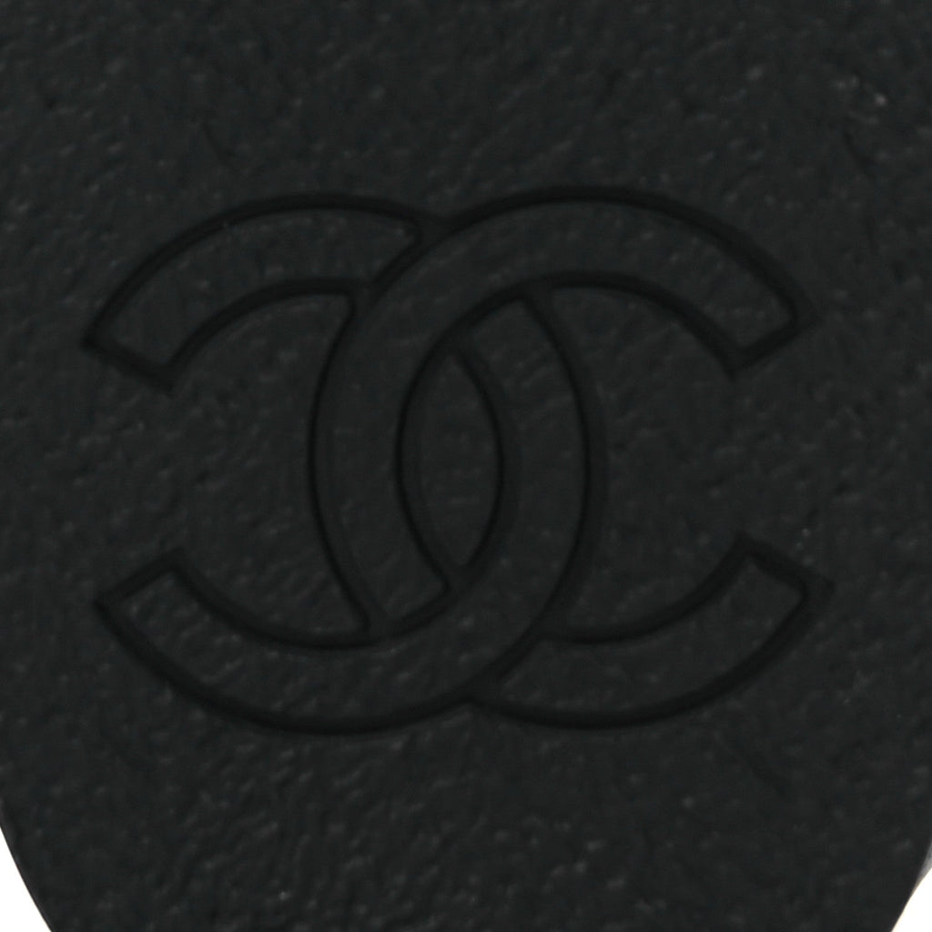 Lambskin Quilted CC Platform Mules 39 Black