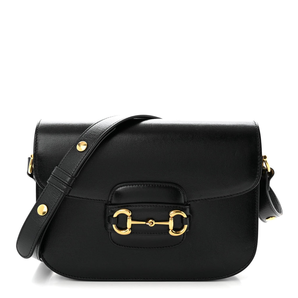 Azalea Calfskin Horsebit 1955 Shoulder Bag Black