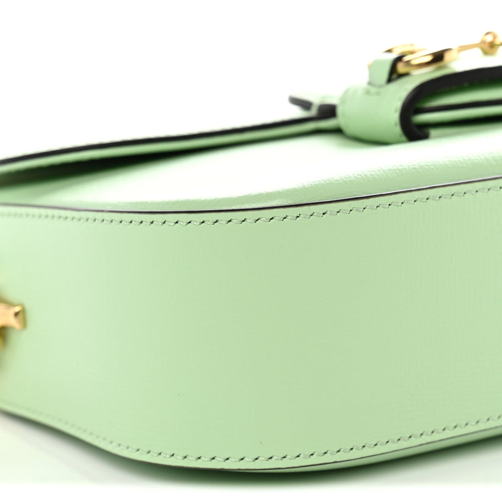 Azalea Calfskin Small Horsebit 1955 Chain Shoulder Bag Light Green