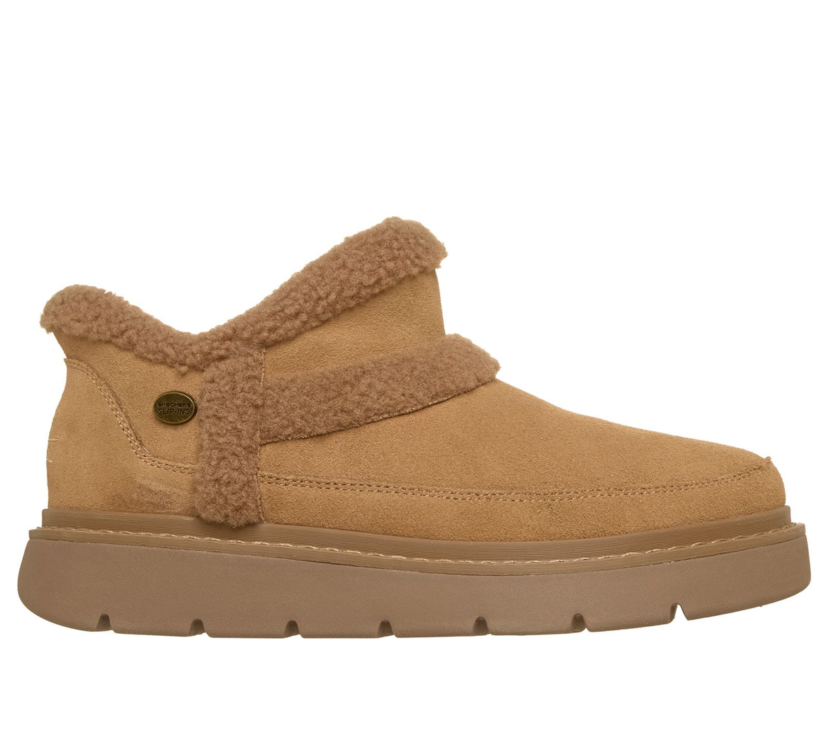 Skechers Slip-ins: BOBS Keepsakes Lite - Winter Snug, CHESTNUT