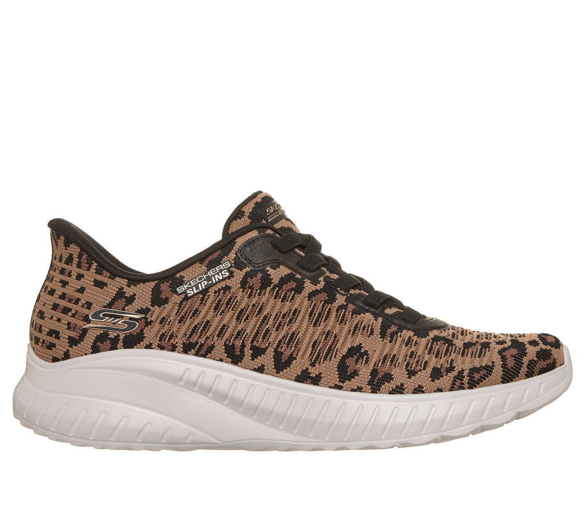 Skechers Slip-ins: BOBS Sport Squad Chaos - Leopard Lush, LEOPARD