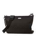 Nylon Monogram Messenger Bag  Dark Brown