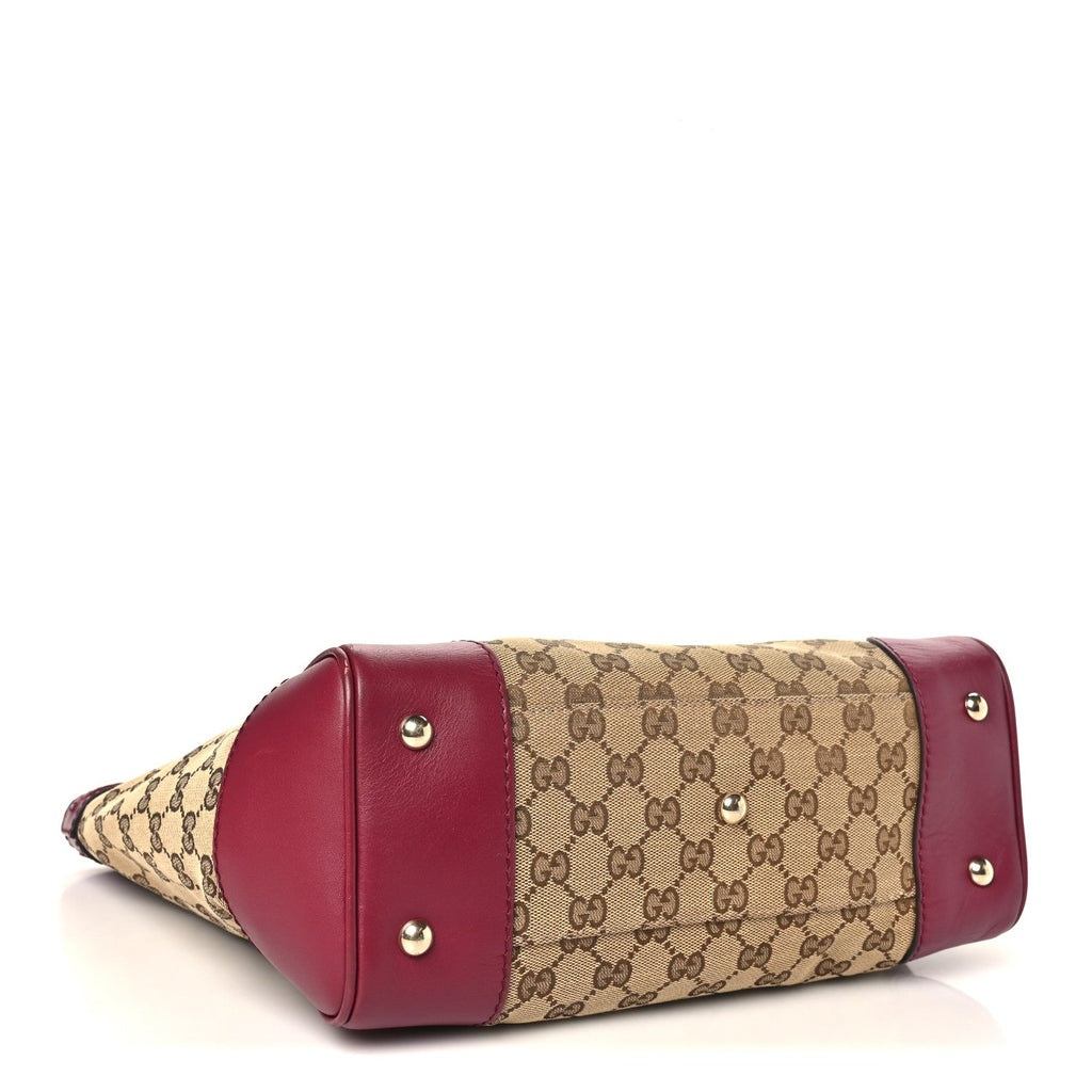 Monogram Web Medium Mayfair Tote Cherry