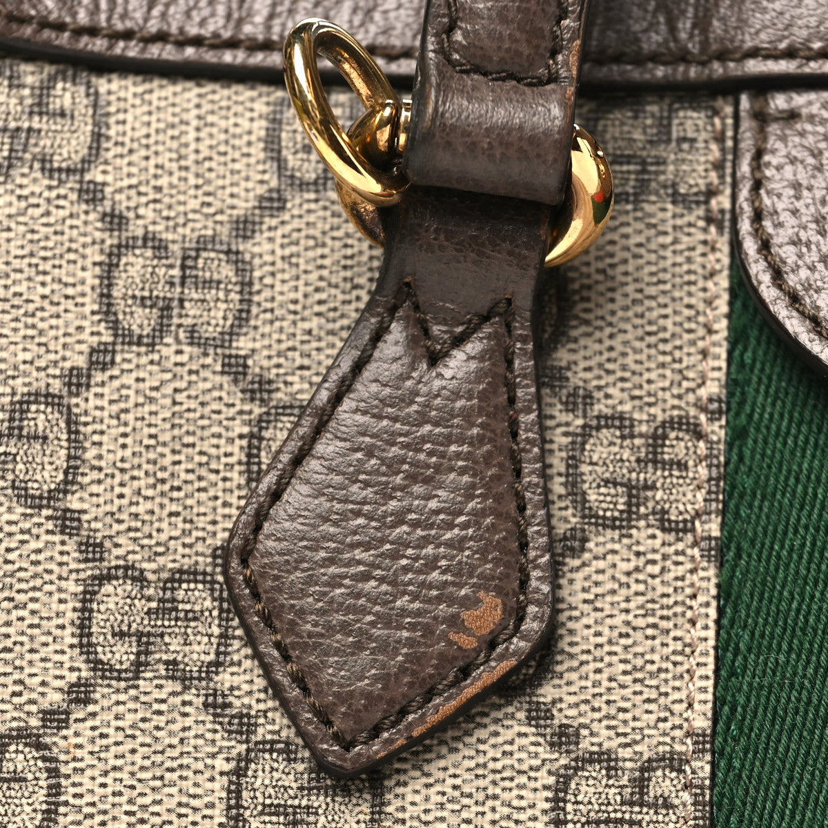 GG Supreme Monogram Small Ophidia Tote Bag Brown
