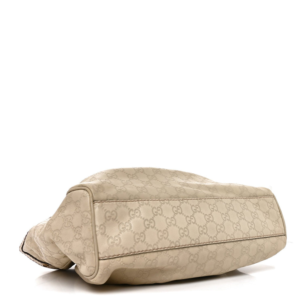 Guccissima Medium Sukey Tote Mystic White
