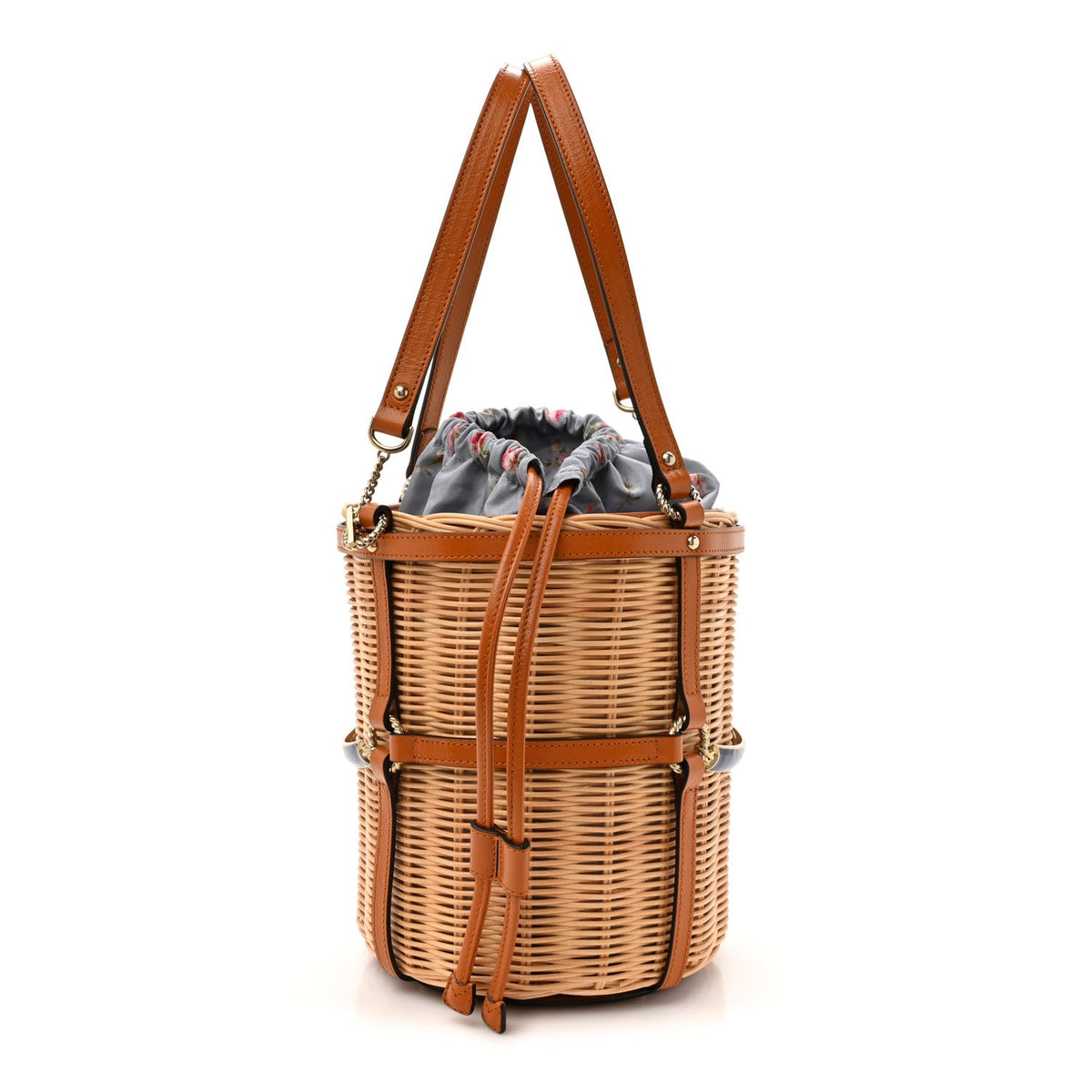 Wicker Bucket Bag Natural