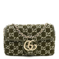 Tweed GG Monogram Mini GG Marmont Shoulder Bag Green